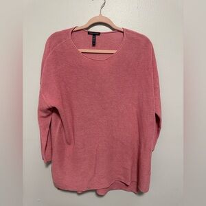 Eileen Fisher Pink 100% cotton Knit Sweater